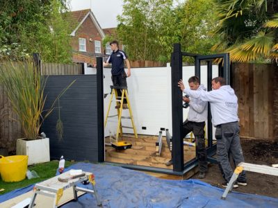 Garden Room In Perth, Installation In Progress